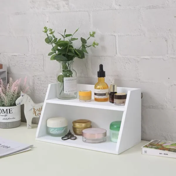 2 Layers Wooden Rack